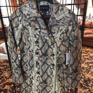 ETCETERA  snakeskin coat